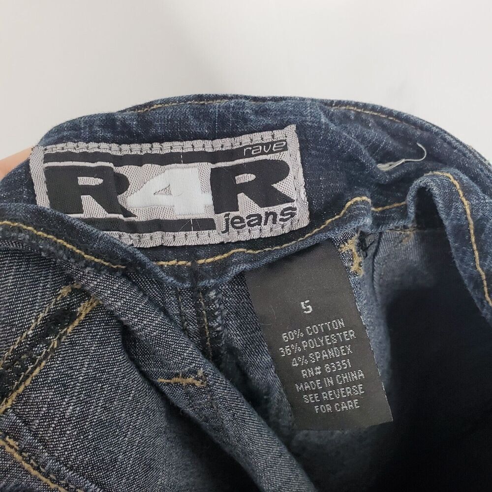 Rave R4R Maxi Jean Skirt Womens 5 Y2K Low Rise 90s Western Vintage Retro Boho - Picture 10 of 10
